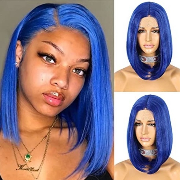 SHORT Straight Bob Lace T PART Wig for Women NEW